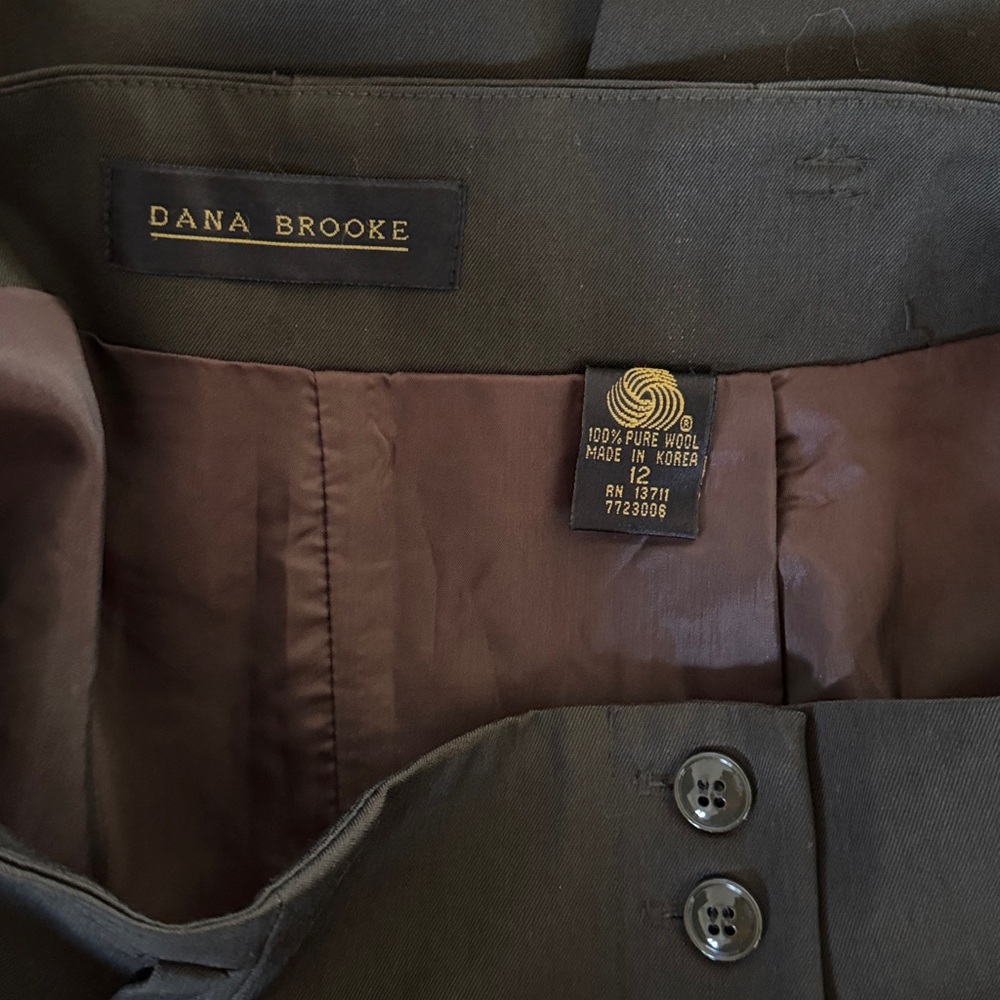 Vintage Dana Brooke Button Front Gazette Skirt - Picture 5 of 5